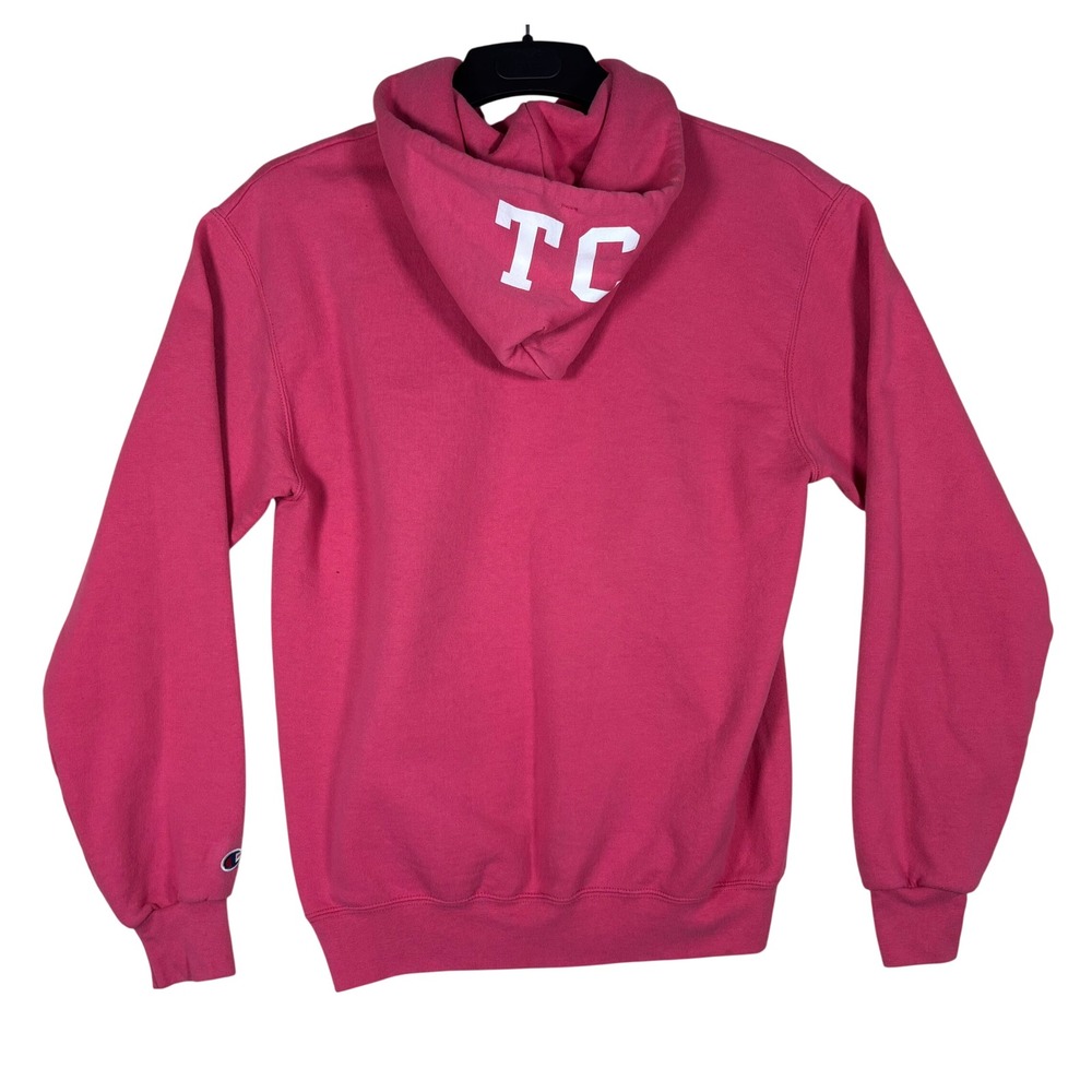Champion Columbia University Hoodie‎ Pink Teachers College TC Graphic Sweatshirt - Picture 3 of 13